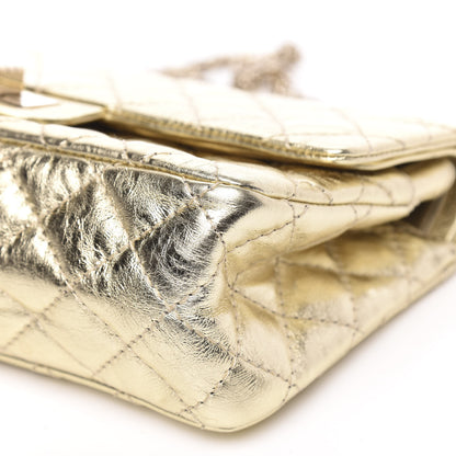 Chanel Metallic Aged Calfskin Quilted 2.55 Reissue 225 Flap Gold 9 of 9