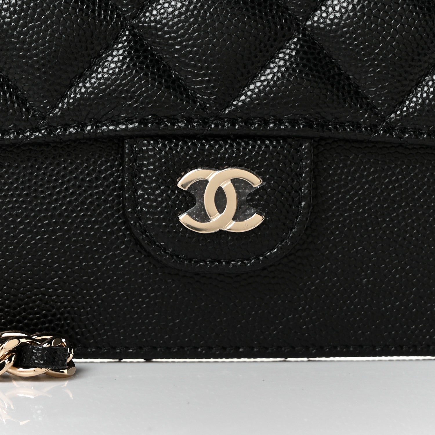 Chanel Caviar Quilted Classic Pouch With Handle Black 8 of 9
