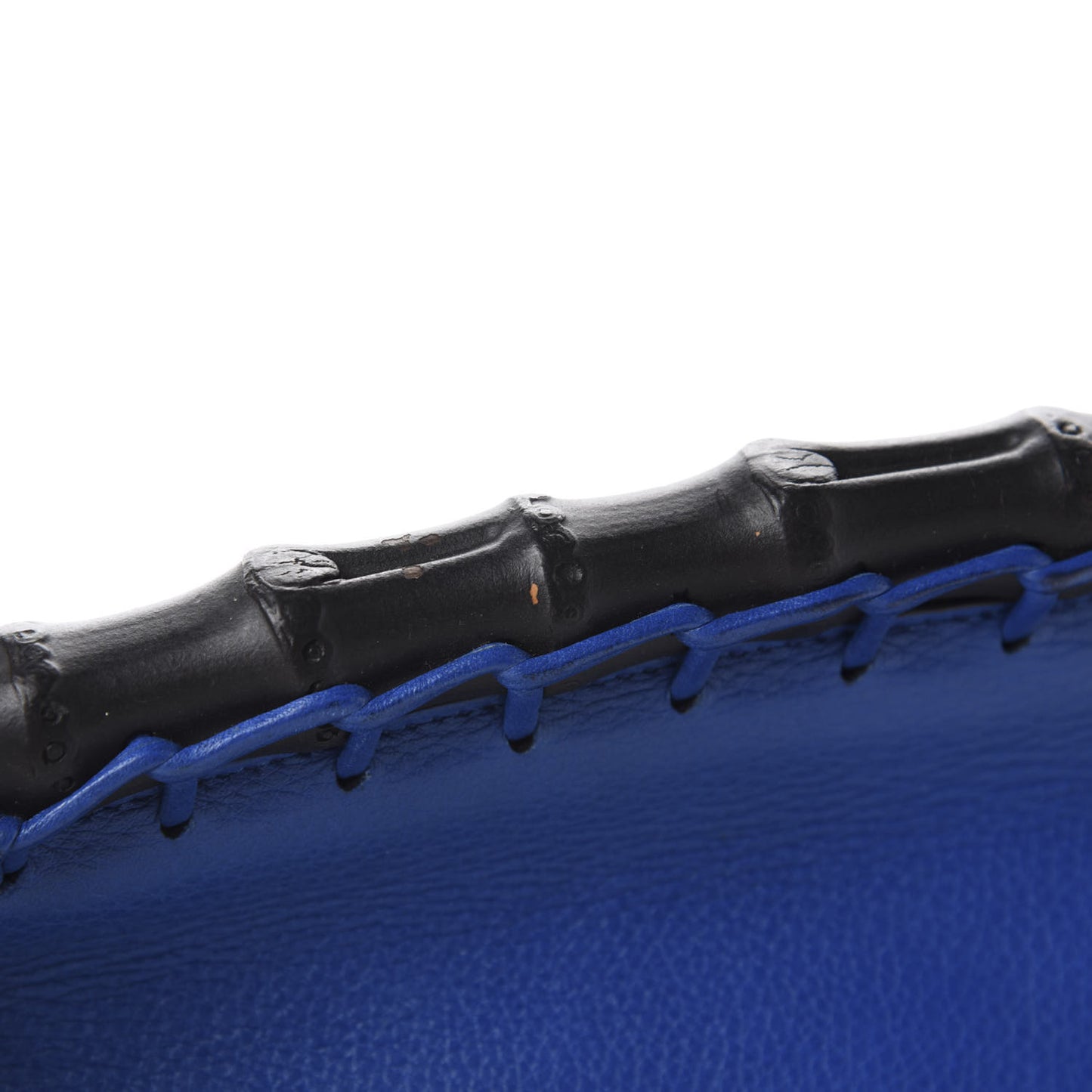 Calfskin Medium Nouveau Fringe Shoulder Bag Blue