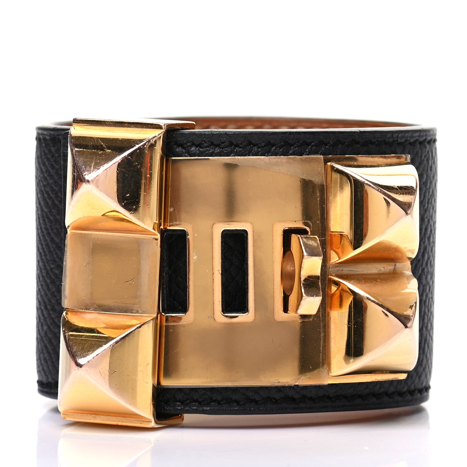 Hermes Epsom Collier de Chien CDC Bracelet S Black 3 of 5