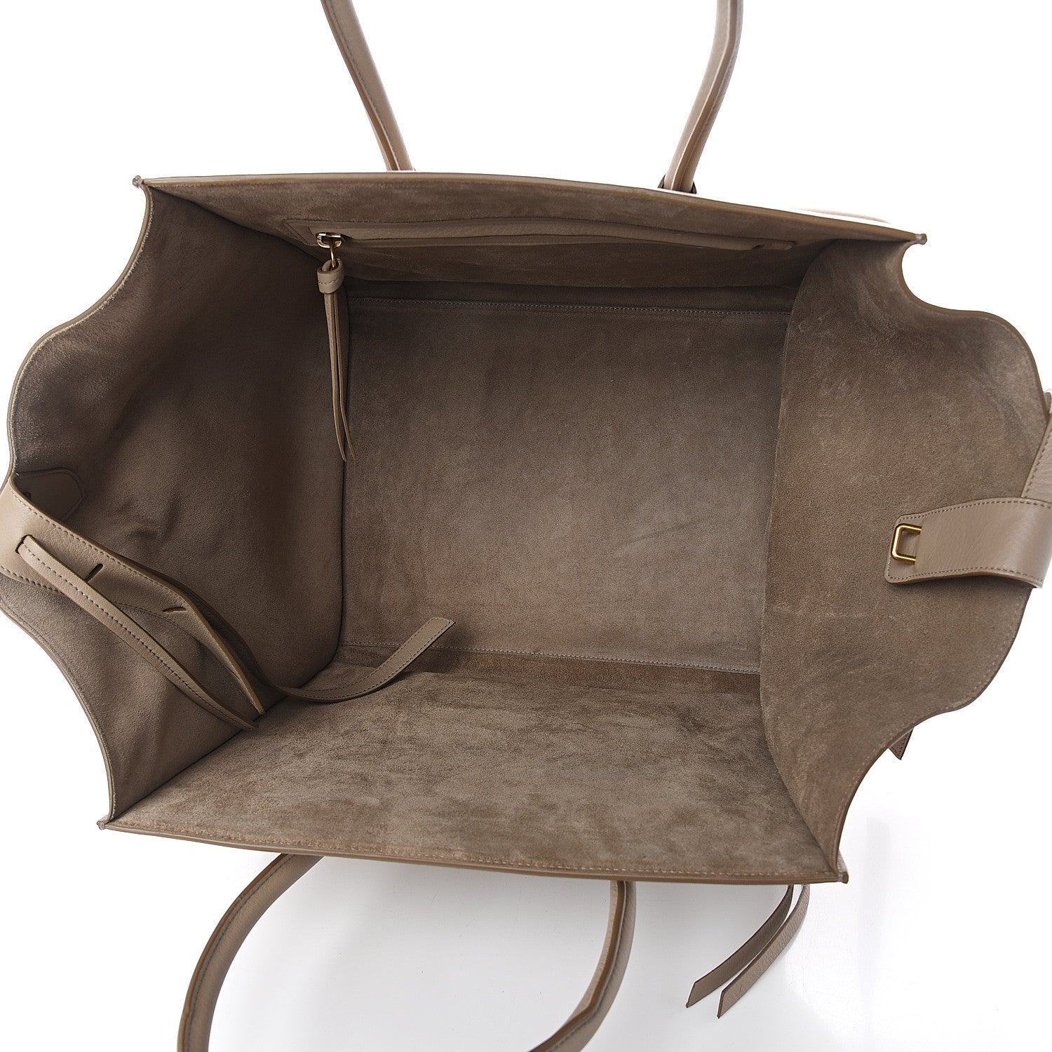 Celine Supple Calfskin Medium Phantom Luggage Beige 4 of 8