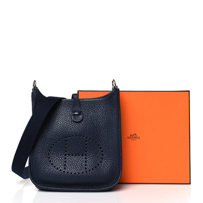 Hermes Taurillon Clemence Evelyne TPM Bleu Nuit 12 of 12