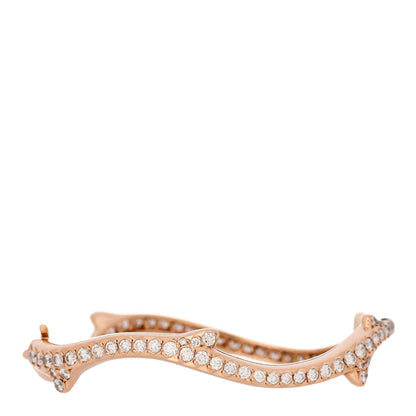Christian Dior 18K Rose Gold Diamond Bois de Rose Pave Bracelet 1 of 3