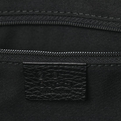 Gucci Denim Monogram Abbey D Ring Hobo Black 6 of 10