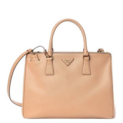 Prada Saffiano Medium Galleria Double Zip Tote Noisette 1 of 14