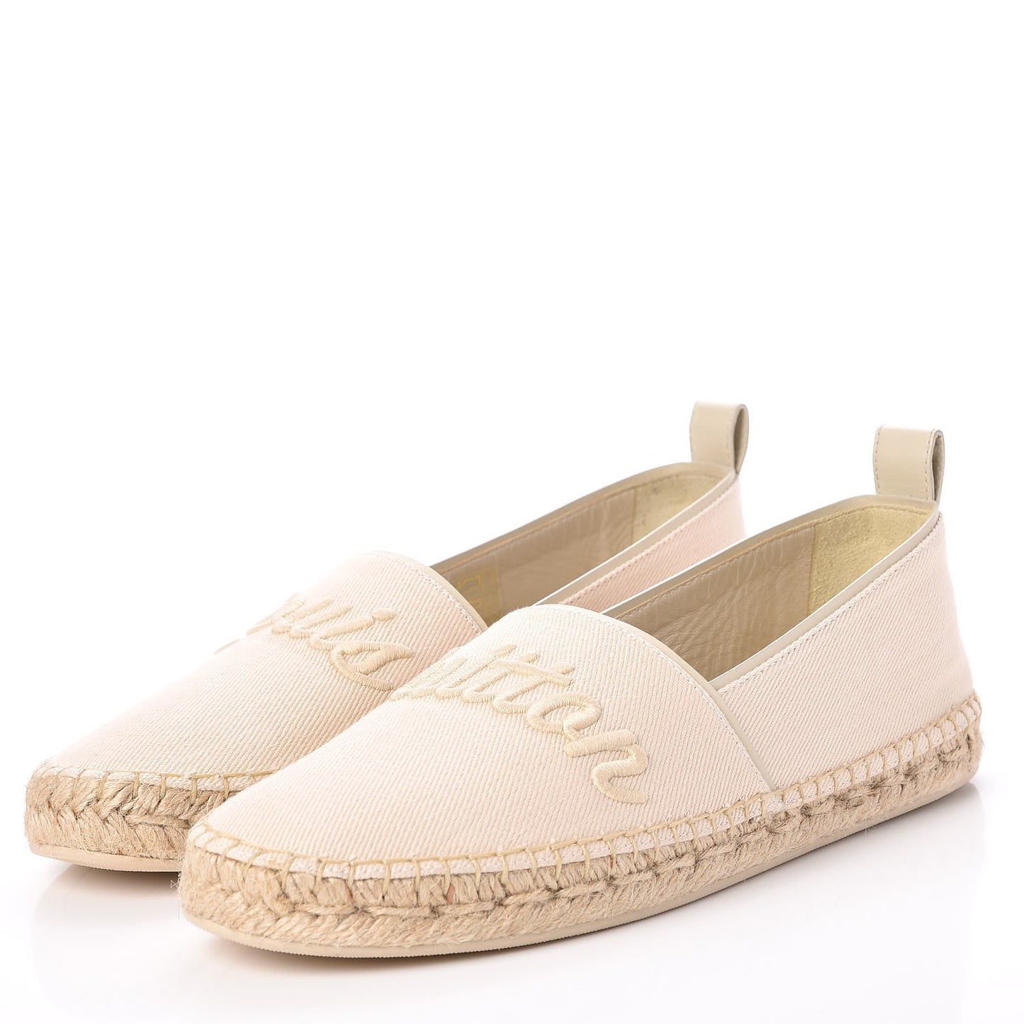 Canvas Waterfall Espadrille Flats 38 Ecru
