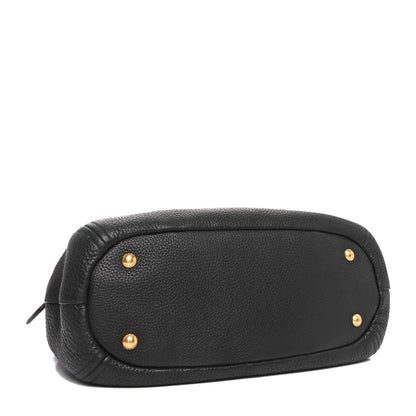 Prada Vitello Phenix Shoulder Bag Black 4 of 9