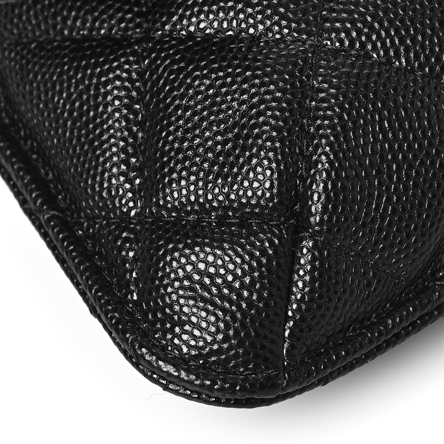 Caviar Fabric Graffiti Foldable Tote Bag With Chain Black Multicolor