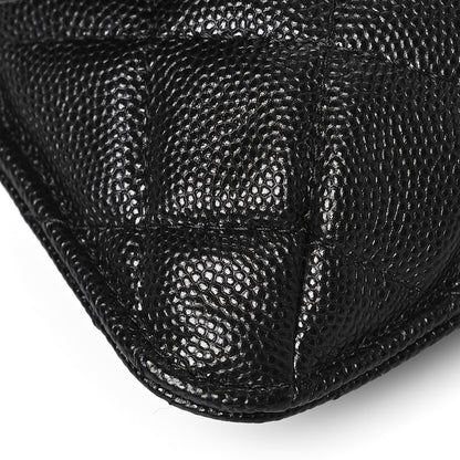 Chanel Caviar Fabric Graffiti Foldable Tote Bag With Chain Black Multicolor 11 of 15