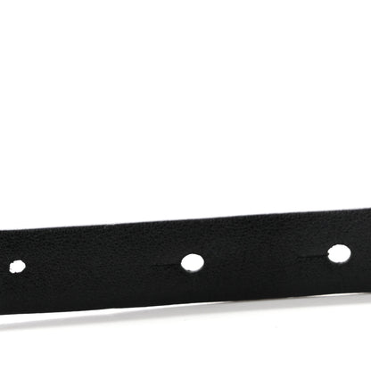 Chanel Calfskin CC Skinny Reversible Belt 85 34 Black Burgundy 6 of 8