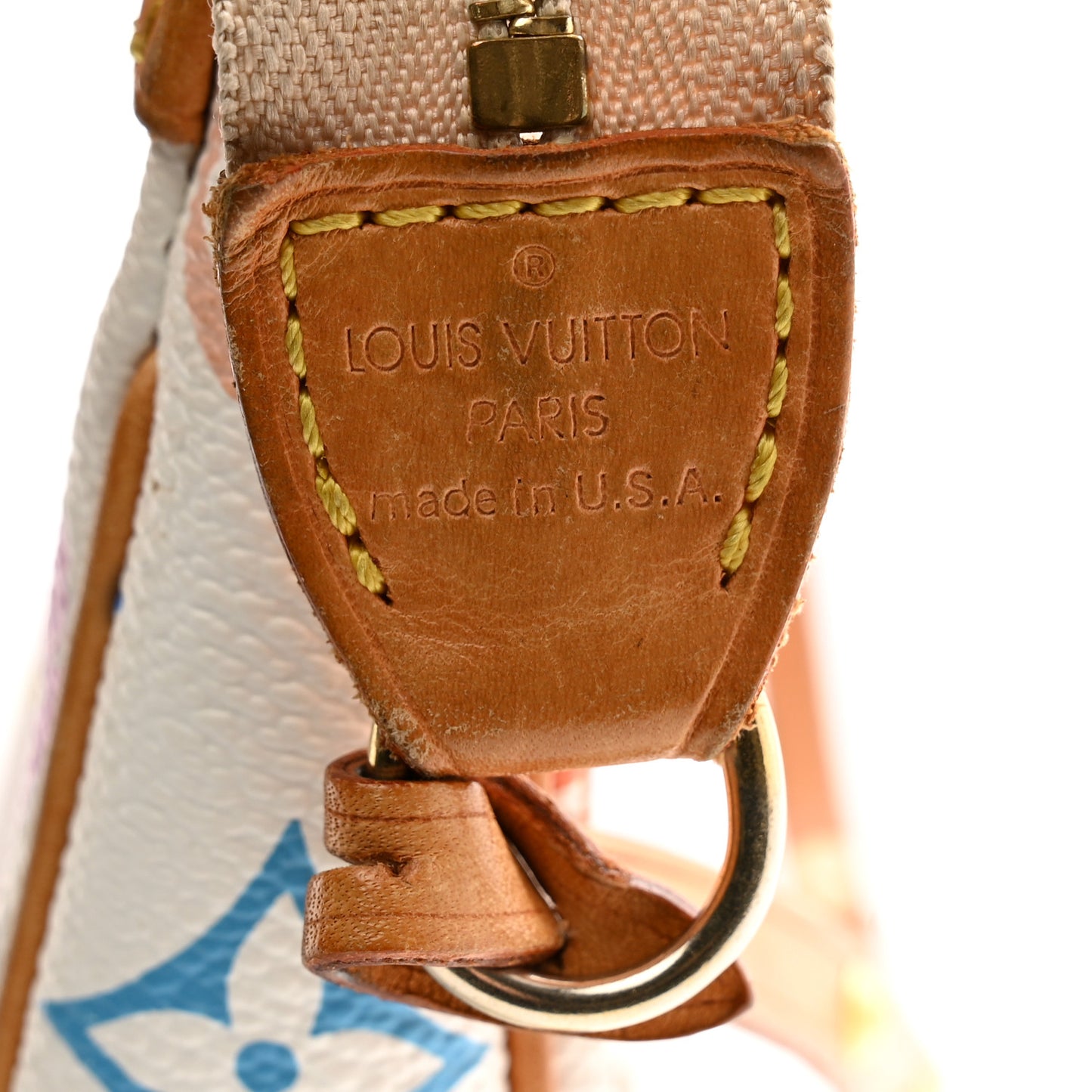 Monogram Multicolor Pochette Accessories White