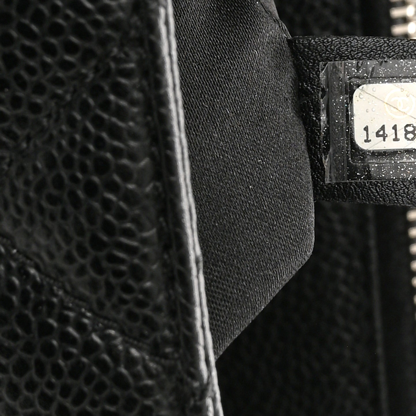 Caviar Quilted Grand Shopping Tote GST Black