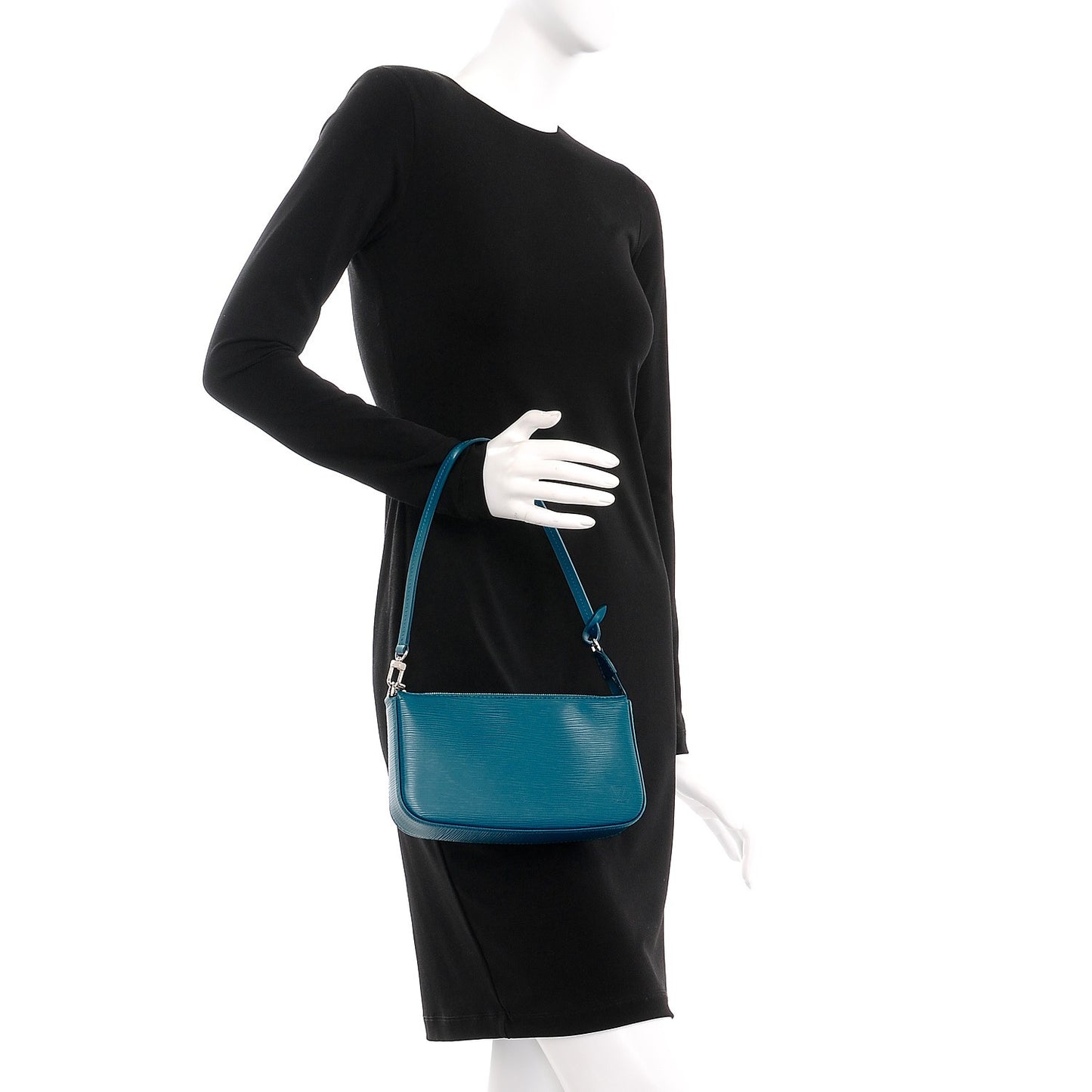 Epi Pochette Accessories NM Cyan