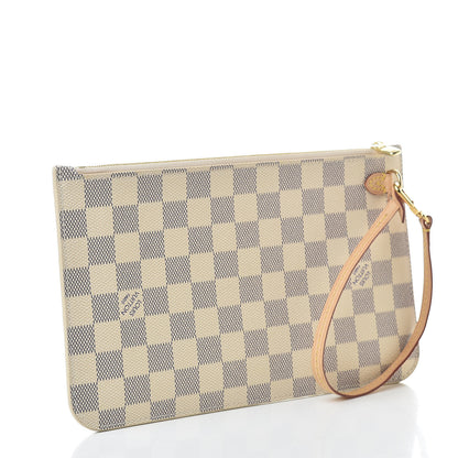 Louis Vuitton Damier Azur Neverfull MM GM Pochette 3 of 8