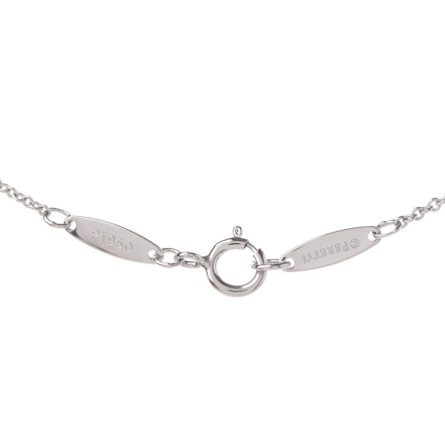Tiffany Platinum Diamond .14ct Elsa Peretti Diamonds by the Yard Pendant Necklace 6 of 7