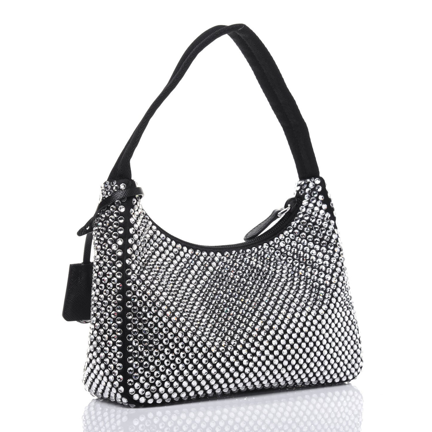 Satin Crystal Mini Re-Edition 2000 Bag Cristal