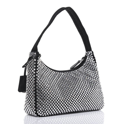 Prada Satin Crystal Mini Re-Edition 2000 Bag Cristal 3 of 11