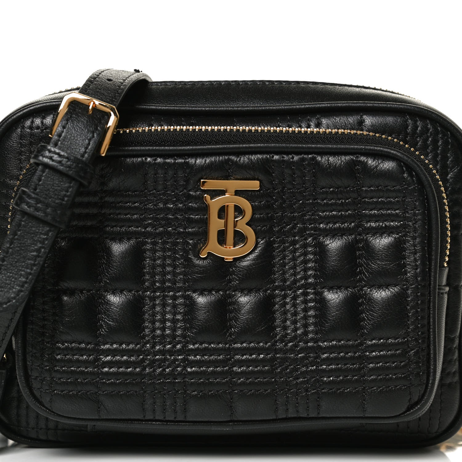 Burberry Lambskin Quilted Mini Camera Bag Black 7 of 11