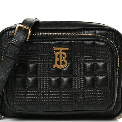 Burberry Lambskin Quilted Mini Camera Bag Black 7 of 11