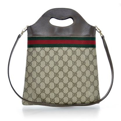 Gucci Monogram Web Flat Tote 1 of 10