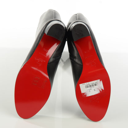 Christian Louboutin Calfskin Yvonna 60 Tall Boots 37.5 Black 6 of 8