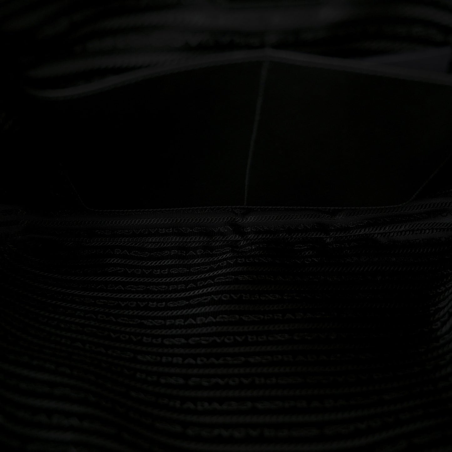 Re-Nylon Saffiano Metal Triangle Logo Briefcase Black