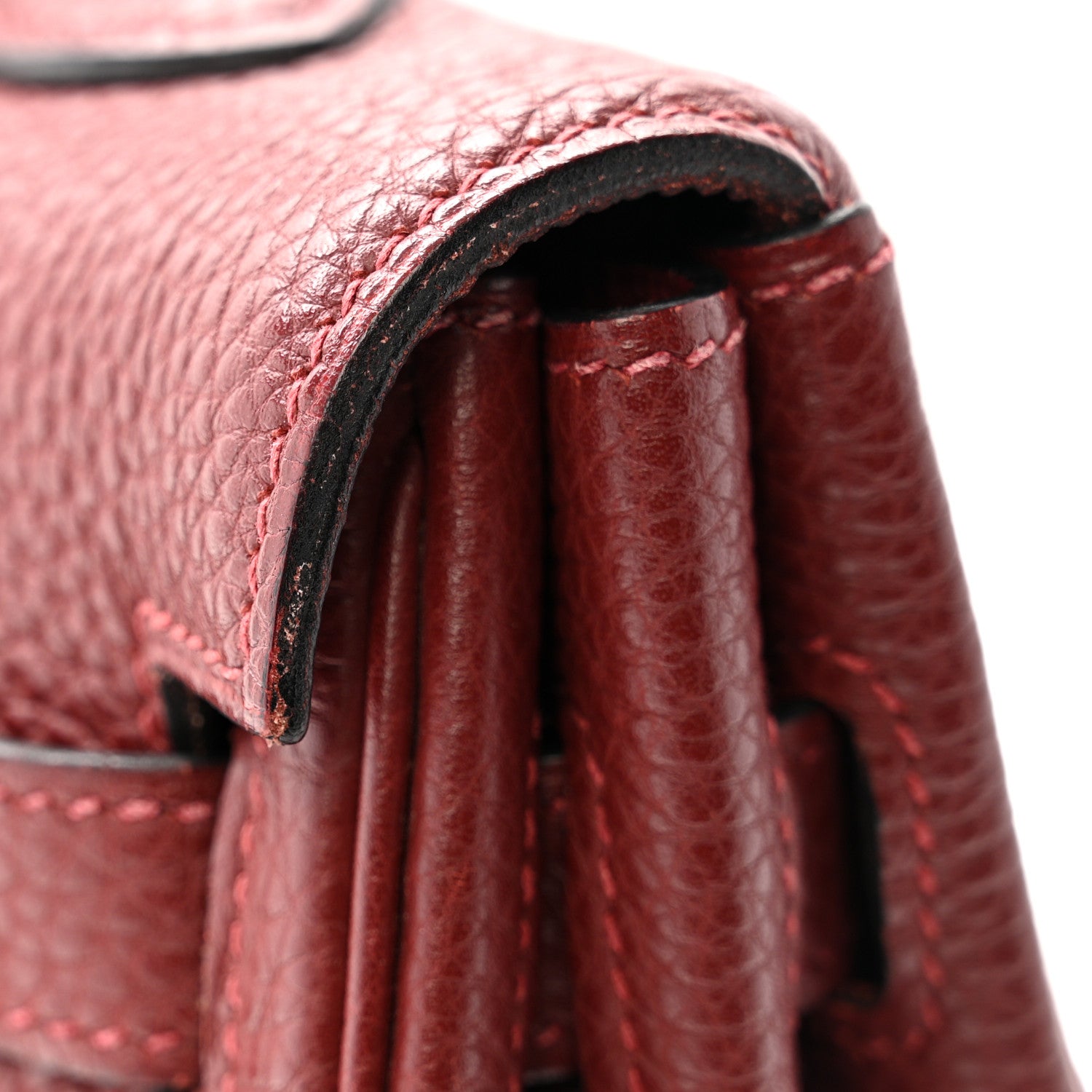 Hermes Togo Kelly Retourne 35 Rouge H 15 of 15