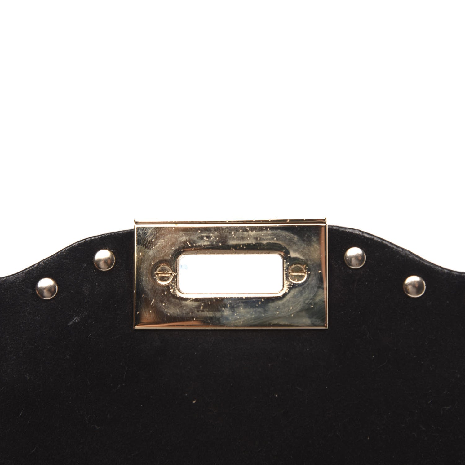 Valentino Garavani Pebbled Calfskin Medium Rockstud Flip Lock Crossbody Bag Black 12 of 14
