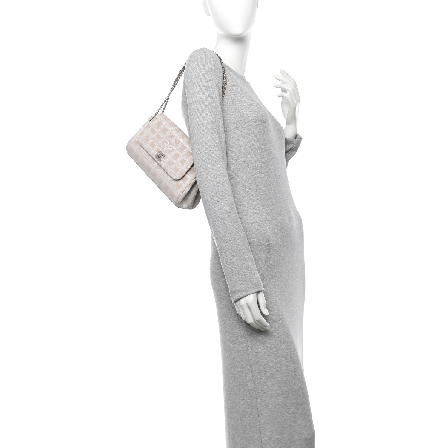 Chanel Nylon Travel Accordion Flap Beige 2 of 13