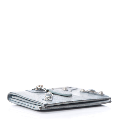 Balenciaga Agneau Giant 12 Silver Hardware Card Case Bleu Opaline 4 of 11