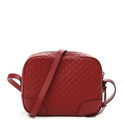 Gucci Microguccissima Mini Bree Messenger Bag Red 1 of 10