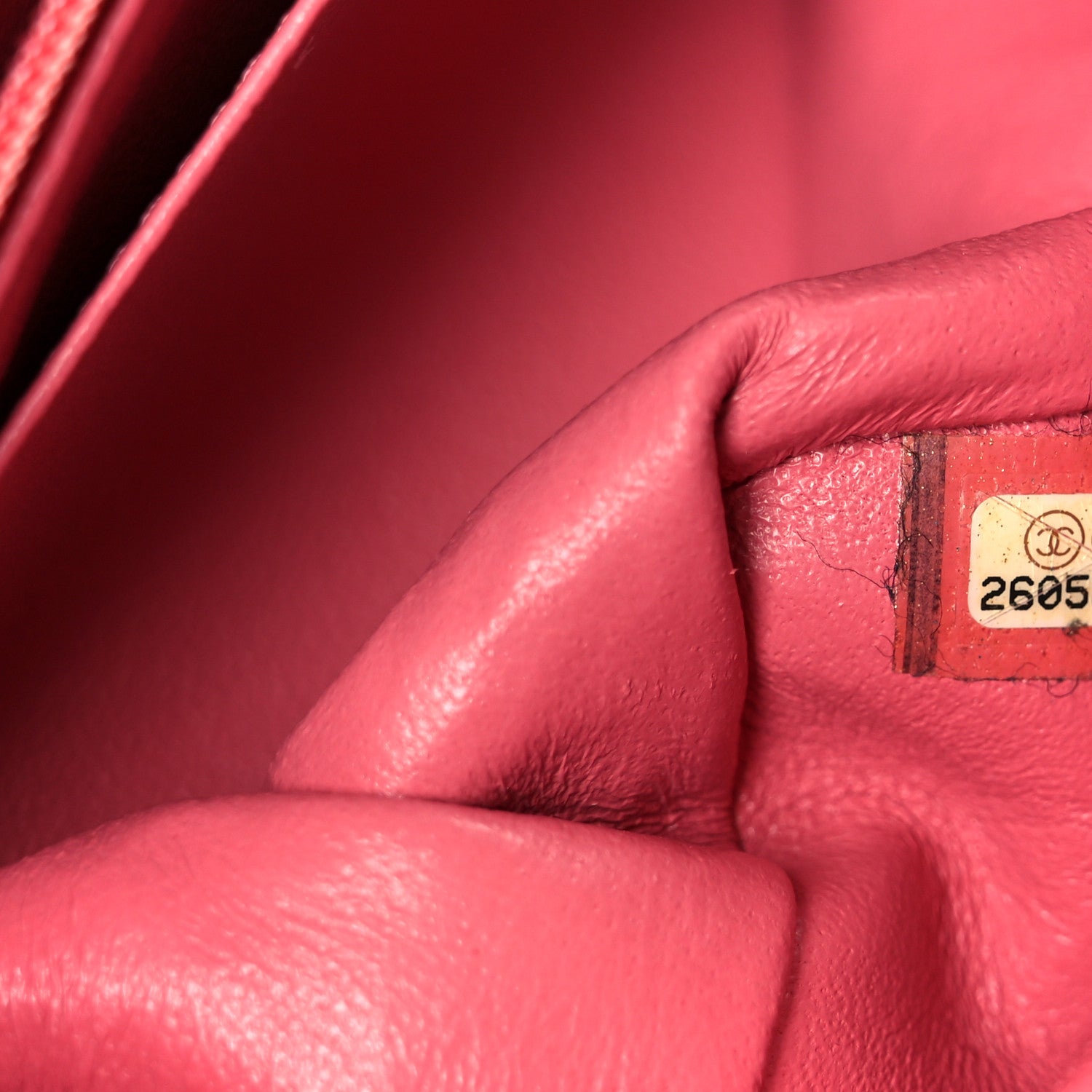 Chanel Lambskin Chevron Quilted Mini Square Flap Pink 8 of 11
