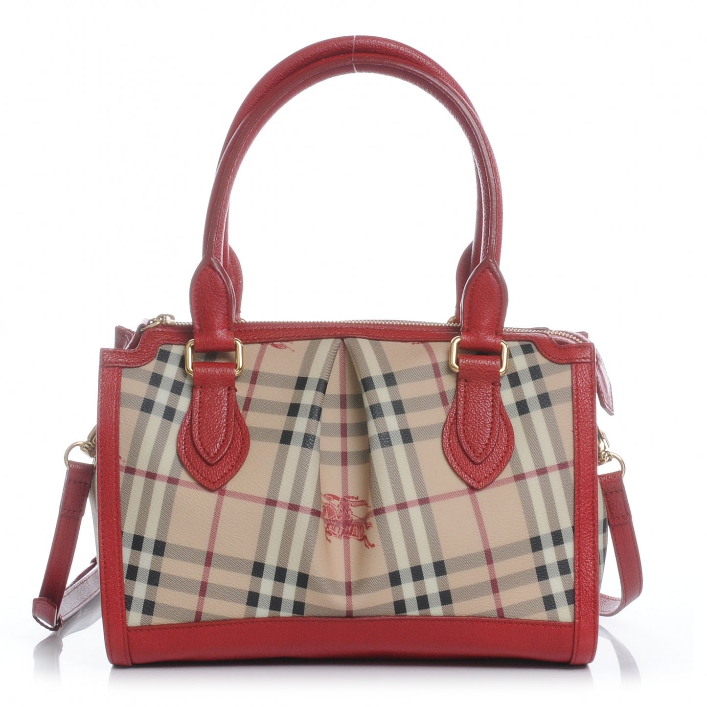 Haymarket Check Pilgrim Tote Red
