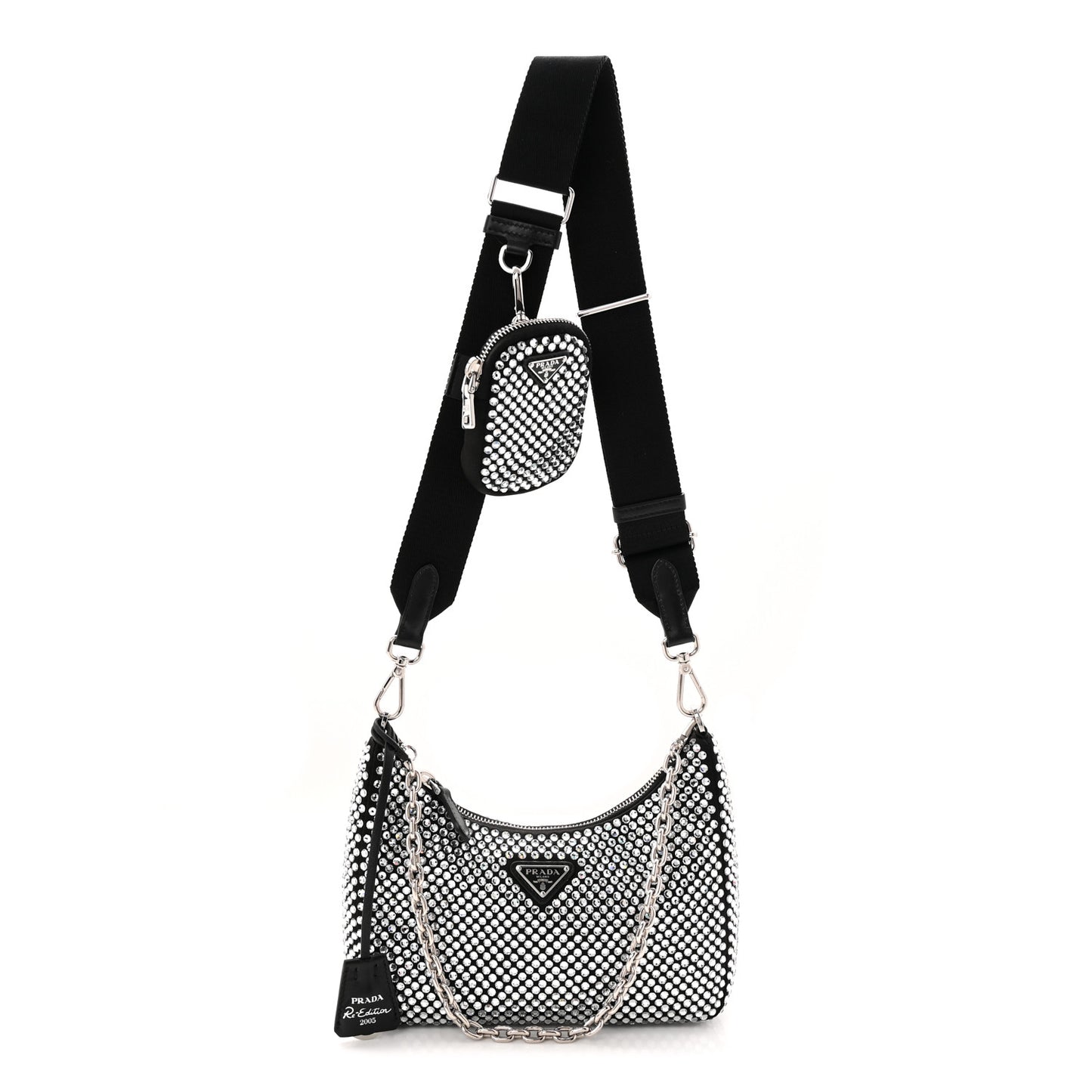 Satin Crystal Re-Edition 2005 Shoulder Bag Cristal