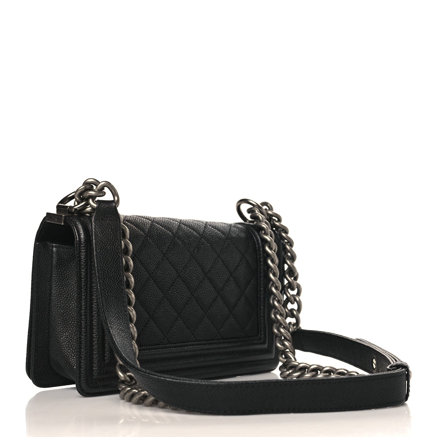 Chanel Caviar Quilted Small Boy Flap Black 2 of 9