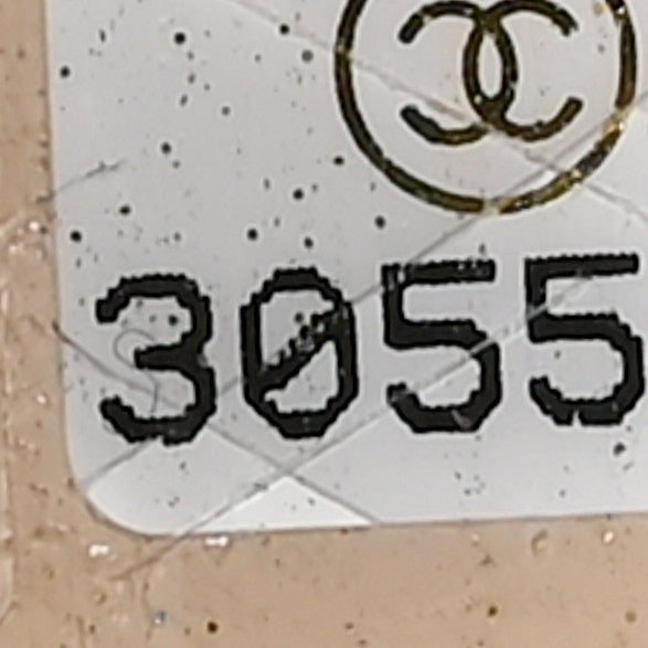 Iridescent Caviar Quilted Small Coco Handle Flap White