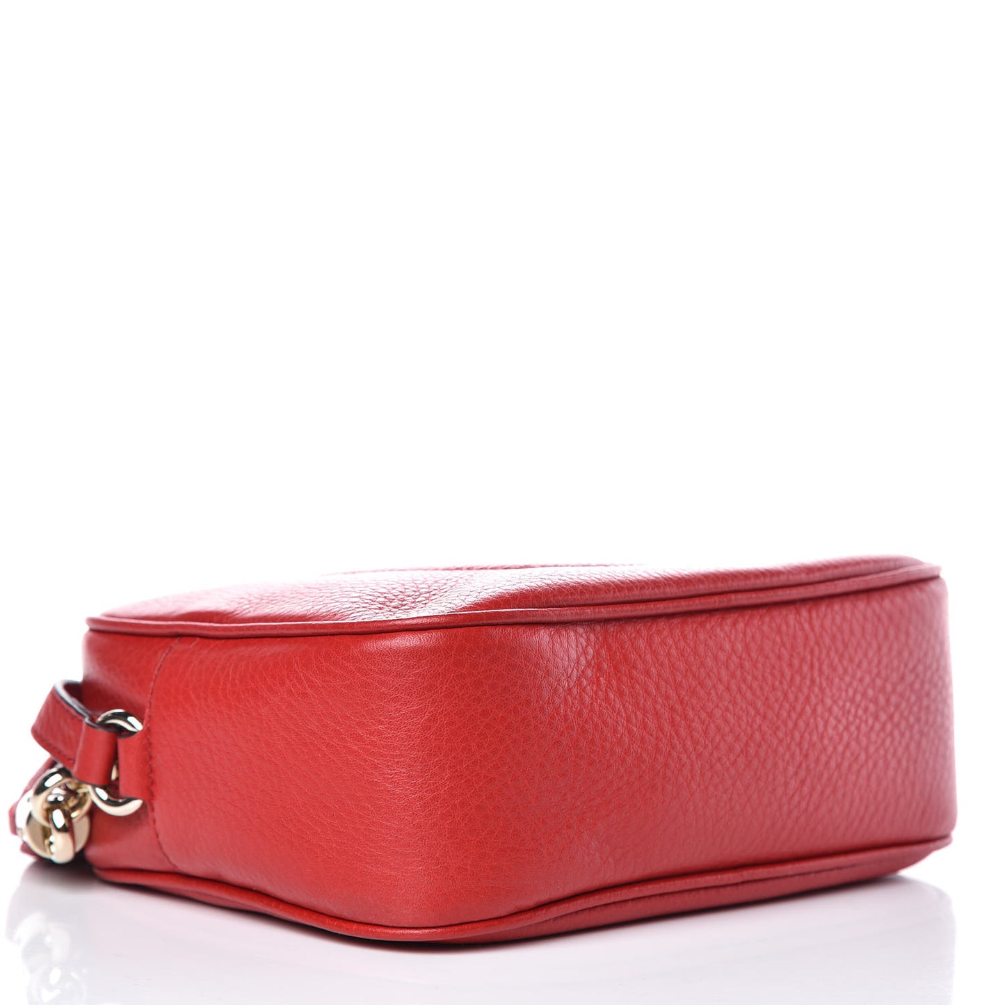Pebbled Calfskin Small Soho Disco Bag Tabasco Red
