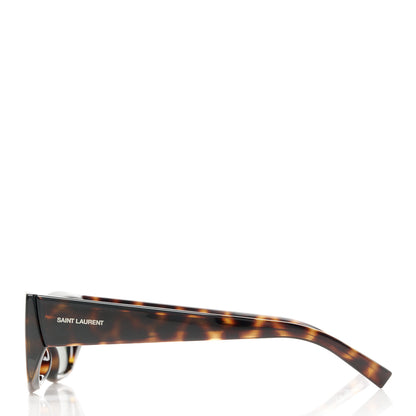 Saint Laurent Acetate Mica Cat Eye Sunglasses SL 593 Tortoise 3 of 9