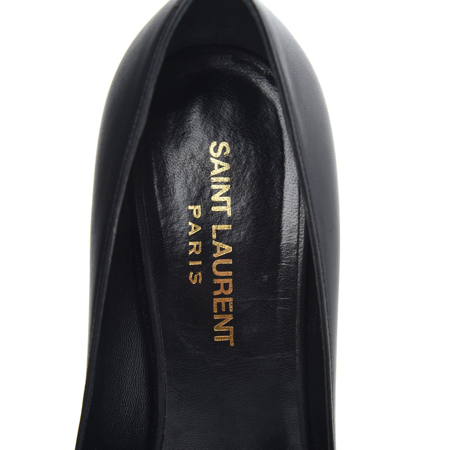 Saint Laurent Calfskin Classic Paris 80 Pumps 36 Black 7 of 11
