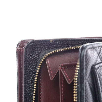 Chanel Caviar Quilted Zipped Pocket Wallet Black 18 of 19