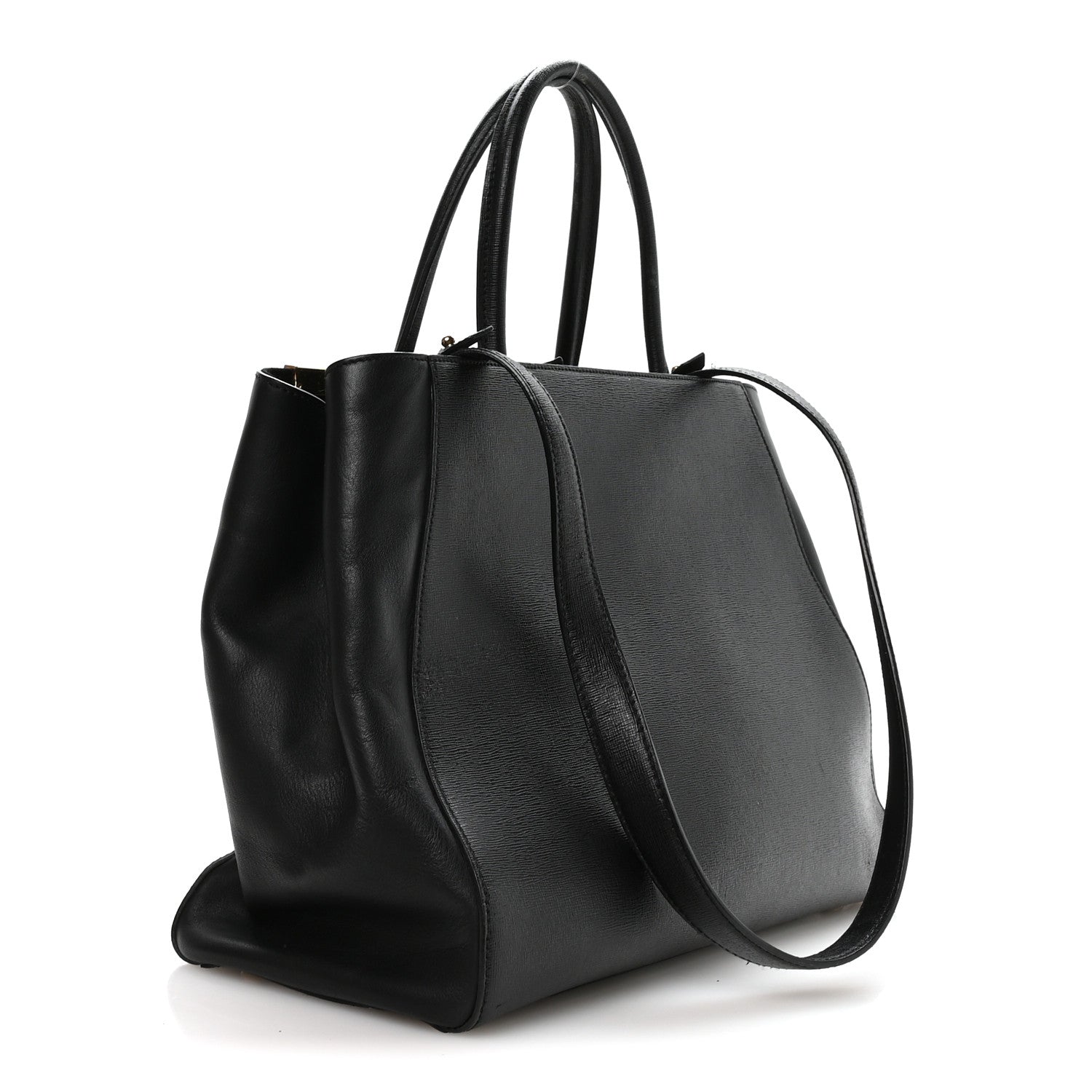 Fendi Vitello Elite Regular 2Jours Tote Black 3 of 11