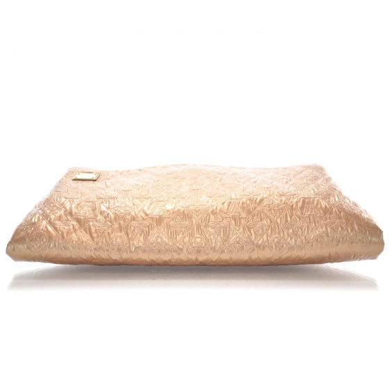 Jacquard Quilted Monogram Limelight Clutch GM Rose Gold