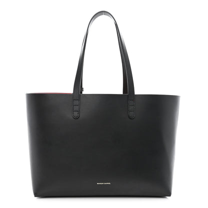 Mansur Gavriel Saffiano Large Shopping Tote Black Flamma 3 of 13