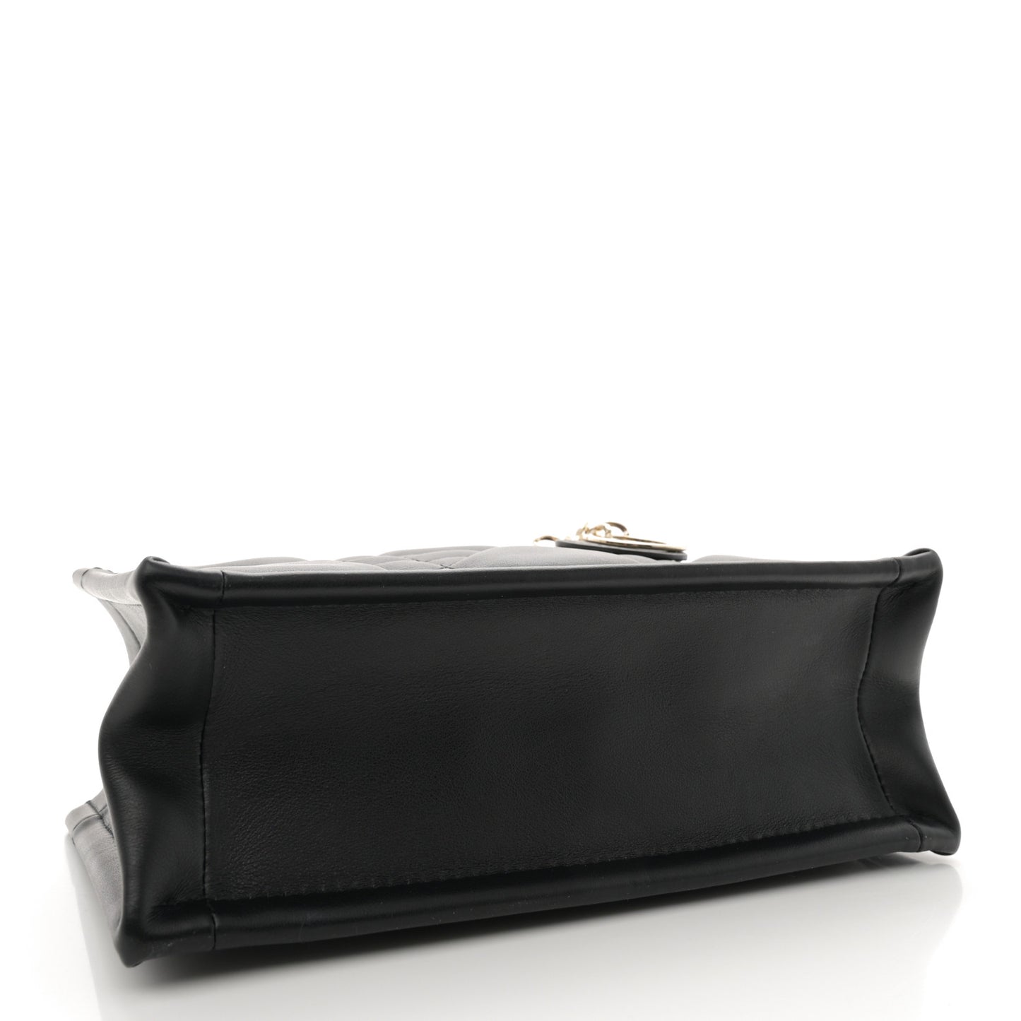 Calfskin Macrocannage Mini Book Tote Black