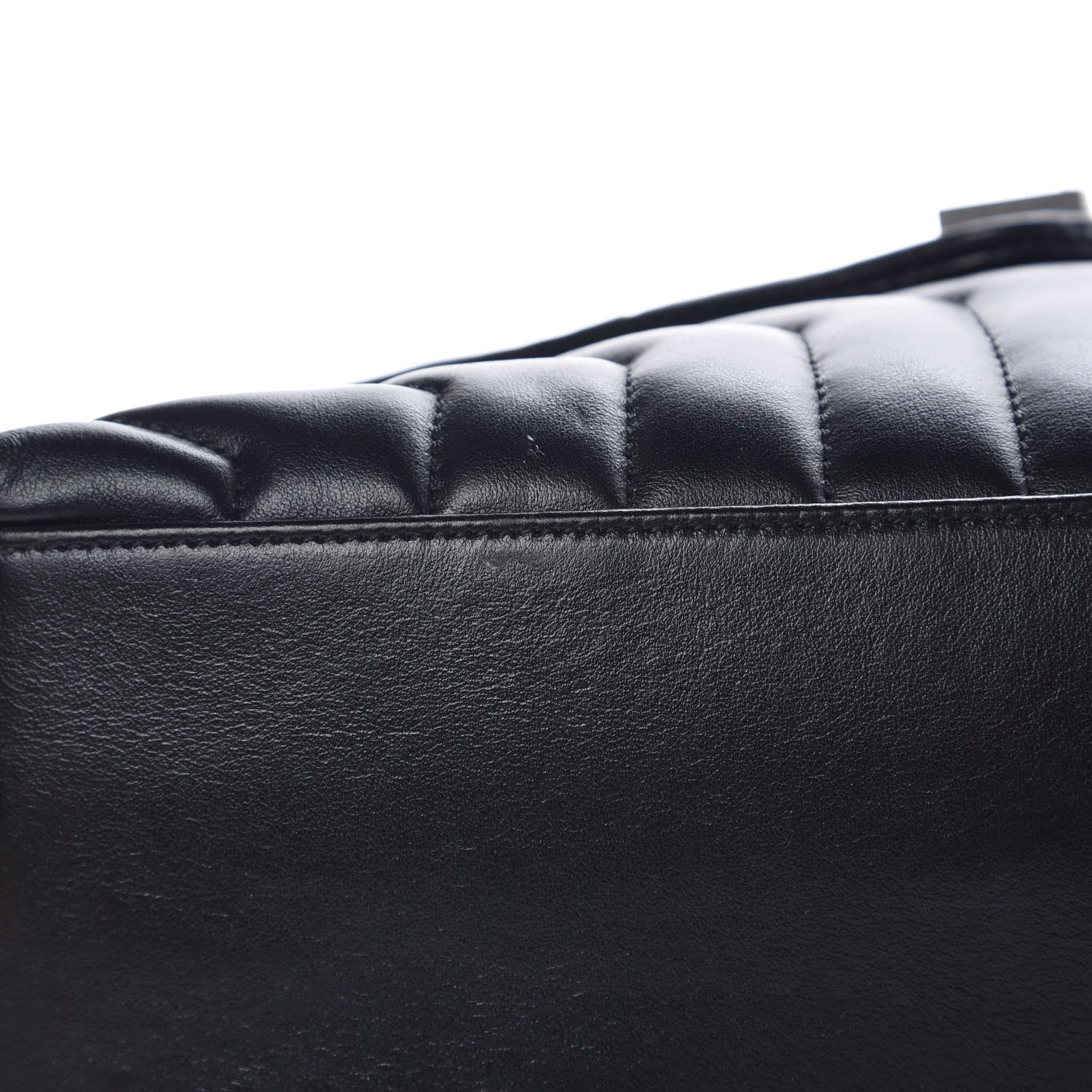 Saint Laurent Calfskin Y Quilted Monogram Medium Loulou Chain Satchel Black 9 of 9