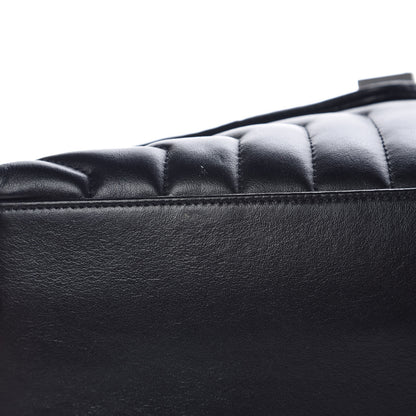 Saint Laurent Calfskin Y Quilted Monogram Medium Loulou Chain Satchel Black 9 of 9