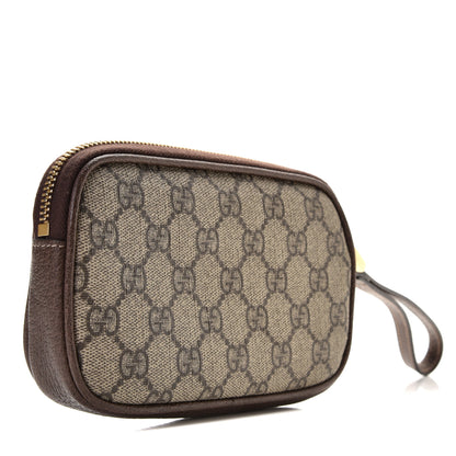 Gucci GG Supreme Monogram Ophidia Phone Case Wristlet Brown 3 of 10