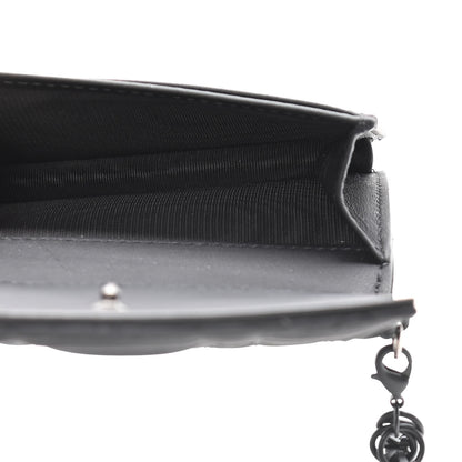 Christian Dior Ultra Matte Calfskin Small Lady Dior Flap Card Holder Black 7 of 13