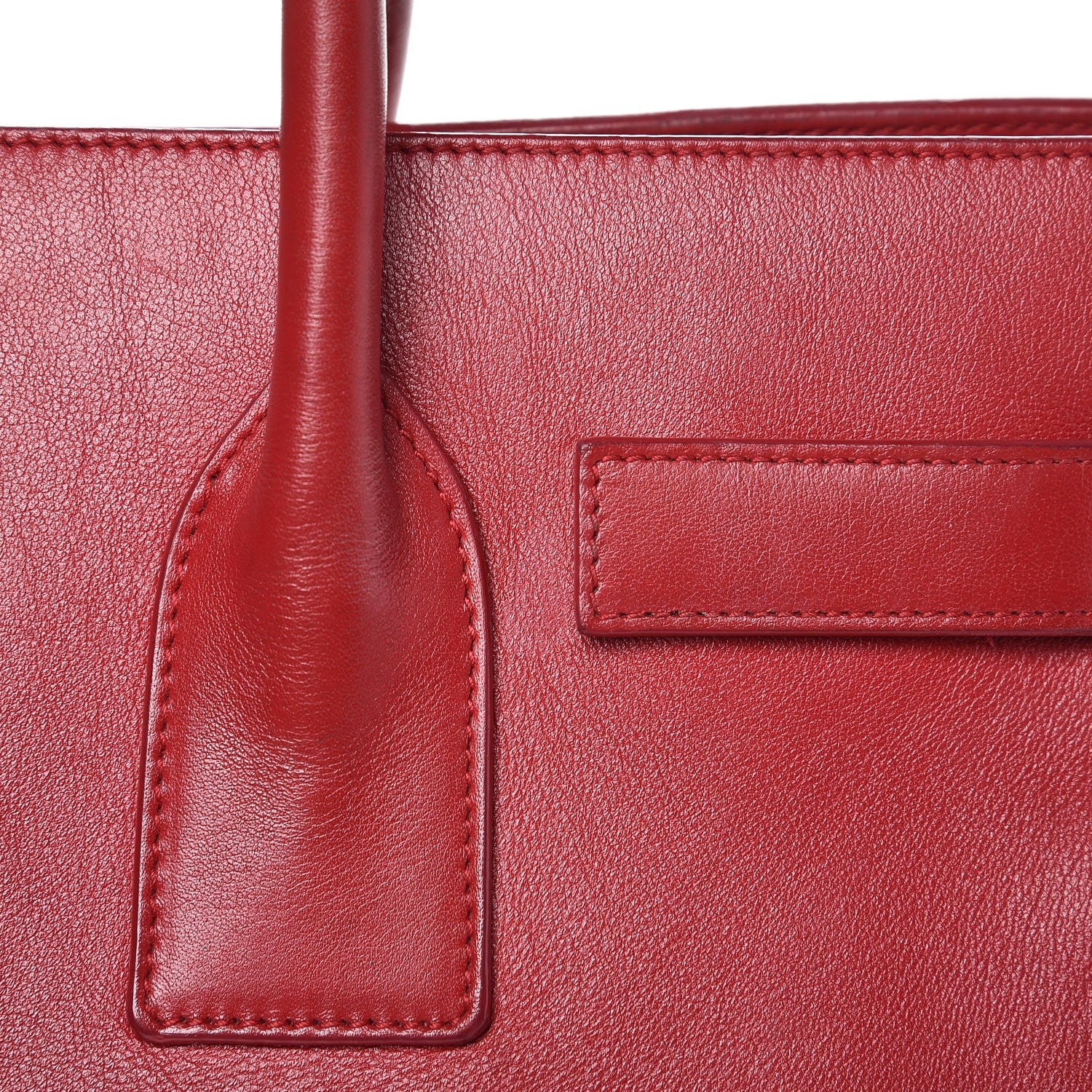 Saint Laurent Calfskin Small Sac De Jour Rouge Orient 31 of 31