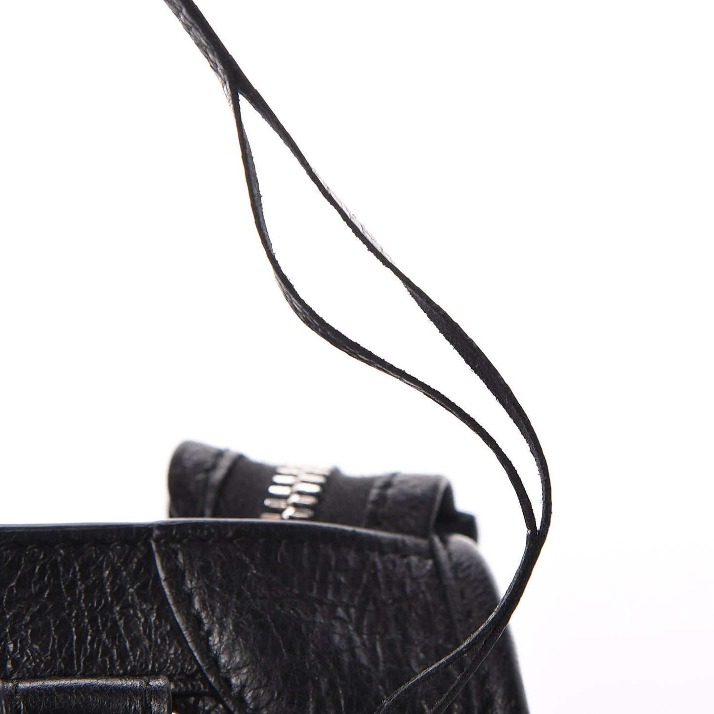 Agneau Classic Silver Hardware Mini City Black